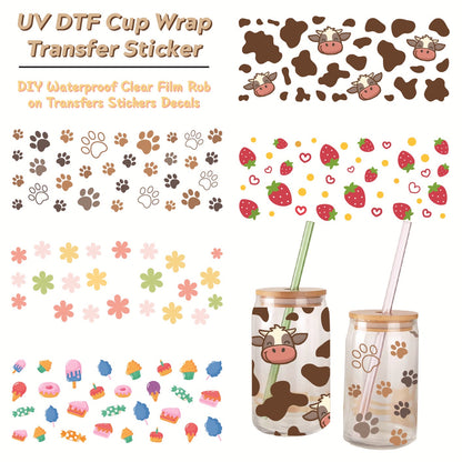 UV DTF Cup Packaging Transfer Customized【Contact us to send a file selection】